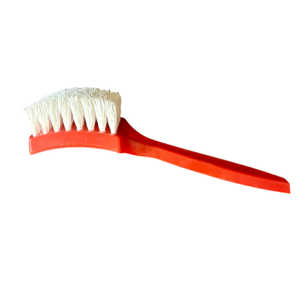 Nylon Tire & Upholstery Brush (Red/White) - WWBN1